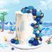56 PCS Ball Cake Topper Decorations Pearl Balls Cupcake Cake Insert Topper for Birthday Party Wedding Decoration Supplies Blue Series Eight Colors - Buy Online on GoSupps.com
