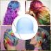 3 Pieces Reusable Silicone Hair Staining Cap for Hair Coloring - Multicolor Dye Cap with Metal Hook - Salon Quality Hairdressing Tools (Blue/White/Purple) - Buy Online on GoSupps.com