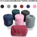 Fleece Horse Bandages with Velcro Fastener - 4 Set in Bordeaux with Storage Bag | Ideal for Pony Care - Buy Online on GoSupps.com