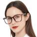 AEZUNI Oversize Square Reading Glasses for Women Oversized Trendy Large Readers 100 150 200 250 300 350 (Demi 1.0) Demi 1.0 x