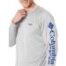 Columbia Men's Terminal Tackle Long Sleeve Shirt - Cool Grey/Vivid Blue - Large - Buy Online on GoSupps.com