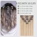 Tess Real Hair Extensions | Clip-In 7A Weft | 50cm Long Smooth Blonde Hair | 18 Clips (#18/613 Hellgoldblond) - Buy Online on GoSupps.com