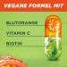 Garnier Strong Serum for Thin Hair & Scalp - Fight Hair Loss with Vitamin C & Blood Orange - Fructis Vitamins Power - 2 x 125 ml - Buy Online on GoSupps.com