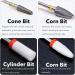 Homeet 11 Pcs Ceramic Nail Drill Bits 3/32 Inch Tungsten Alloy Professional Nail Drill Bits Safety Diamond Bits for Removing Gel Acrylic Cuticle Nail Drill for Manicure Pedicure Pack of 11 - Buy Online on GoSupps.com