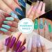 MOROVAN Dip Powder Nail Kit - 22 Colorful Dipping Powders - Starter Set with Base, Top Coat, Activator - Glitter Yellow Purple French Nails - 30Pcs Green Dipping Powder - Buy Online on GoSupps.com