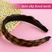 WLLHYF Headband 4 Strands Synthetic Hair Plaited Headband Hair Braided Headband Classic Chunky Wide Plaited Hair Band Elastic Stretch Hairpiece Women Girl Beauty Hair Accessory - Buy Online on GoSupps.com