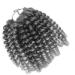 Coolbers 8 Inch Silver Grey Crochet Braids Hair Extensions Ombre Jumpy Wand Curl Jamaican Curl Crochet Twist Braiding Hair (8 Inch 1B/Gray) 8 Inch 1B/Gray - Buy Online on GoSupps.com