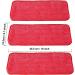 6 Pack Red Microfiber Replacement Mop Pads 18x6 - Reusable Wet & Dry Cleaning Refills for Home & Commercial Use - Buy Online on GoSupps.com
