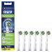 Oral-B CrossAction brush heads for electric toothbrush 6 pieces holistic mouth cleaning with CleanMaximiser bristles toothbrush head for Oral-B toothbrushes Green 6 pieces (1 pack) Old