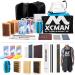 XCMAN Complete Ski Snowboard Tuning and Waxing Kit with Waxing Iron,Universal Wax,Edge Tuner,Brush,Wax Scraper,Ptex STK-3 LUXURY VERSION