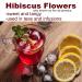 Ole Rico Dried Hibiscus Flowers 4 oz - Perfect for Hibiscus Tea - 100% Natural, Cut and Sifted - Resealable Bag - 4 Ounce Pack - Buy Online on GoSupps.com