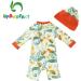 UPF 50+ Baby Boy Swimwear Set with Sun Hat | Infant/Toddler One Piece Zip Swimsuit | 18-24 Months | Sun Protection | Bird Design - Buy Online on GoSupps.com