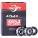 Rollerex 608-2RS Wheel Bearings 20-Pack - Carbon Steel for Inline Skates, Roller Skates, Skateboards & RipStiks - Buy Online on GoSupps.com