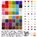 UOONY 35000pcs 2mm Glass Seed Beads for Jewelry Making Kit  250pcs Alphabet Letter Beads  Tiny Beads Set for Bracelets Making  DIY  Art and Craft with Rolls of Elastic String Cord  Charms and Rings