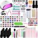 Acrylic Nail Kit Glitter Powder and Carving Powder Set Complete Practice Hand Nail Kits With Nail Acrylic Powder 3D Nail Carving Nail Extension for Acrylic Nail Tips Beginners 9 color Acrylic Nail Kit Nail Polish