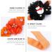 3pcs Christmas Children's Headband and Hair Bows Set - Baby Girl Wraps, Kids Elastic Headband for Halloween - Orange Fabric Design - Buy Online on GoSupps.com