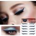 Sticker Eyeliner Glitter | 5 Pairs Glitter Instant -Adhesive Eyeliner Stencil | Sticker Eyeliner Tool Makeup Eyeliner Stickers Winged Eyeliner Stencil for Eye Makeup Tool Skoulazeo Blue (Five Pairs) - Buy Online on GoSupps.com