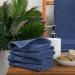 Sticky Toffee Blue Washcloths Set - Soft & Absorbent Oeko-Tex Terry Cotton, 4 Piece Wash Cloths for Body & Face, 13x13 in - Buy Online on GoSupps.com
