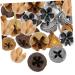 HOMSFOU 175 Pcs Christmas Wreath Decoration Red Berries Pine Needles Fake Fruit Home Decor Bouquet Flower Picks Diy Crafts Photography Eucalyptus Fruits Dried Fruit Self Made Ornaments Assorted Colorx5pcs 2.2x2.2cmx5pcs