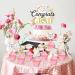 Graduation Party Decorations for Girls - 25pcs Wildflower Congrats Grad Cake Topper Cupcake Toppers Floral Cake Decorations for Class of 2024 Congrats Grad Graduation Party - Buy Online on GoSupps.com