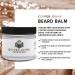Natural Beard Balm for Men - Medium to Firm Hold Moisture Seal with Shea Butter & Jojoba Oil - The Hunt (Unscented) - 2 oz - Buy Online on GoSupps.com