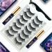 Menaka 3D Natural Magnetic Eyelashes with Eyeliner Kit Lightweight Magnetic Lashes Natural Look 7 Pairs Reusable False Lashes Kit No Glue Needed Reusable Easy to Use