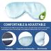 2-Pack Kids Cotton Sleep Eye Mask for Boys and Girls | Adjustable Strap | Light Blocking for Travel, Night, Ages 3-17 | Blue & Pink - Buy Online on GoSupps.com