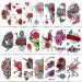 Qpout 20 Sheets Flower Temporary Tattoos for Women - Realistic Half Sleeve Rose Skull Butterfly Fake Tattoos Stickers for Adults & Girls - Buy Online on GoSupps.com