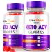 (2 Pack) Ultra Quick Keto ACV Gummies UltraQuick Keto+ACV Weight Loss Support Premium Keto Plus ACV Formula Natural Apple Cider Vinegar Official Gomitas Reviews (120 Gummies)