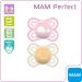 MAM Perfect Schnuller Set - Healthy Dental Development Pacifiers for Babies 0-6 Months in Pink & Beige - Includes Pacifier Box - Buy Online on GoSupps.com