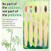 Eco-Friendly Bamboo Toothbrush Set - 10 Soft Bristle Charcoal Brushes in 5 Colors - Natural Wooden Toothbrushes for Sustainable Oral Care - Buy Online on GoSupps.com