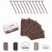 Enselling Hair Grips Pack of 150-5cm - Crimped Brown Bobby Pins for Women Girls and Hairdressing Salons -Perfect for Thick Thin & Curly Hair Styling (Brown Pack of 150)