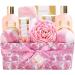 Spa Luxetique Spa Gift Set 12pcs Rose Bath Gift Set Bath Sets for Women Gifts Luxury Spa Set with Bubble Bath Body Lotion Hand Cream Women Gifts Mum Gifts Thank You Gifts for Women