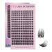 Cluster Eyelash Extensions 180 PCS Cluster Lashes Wispy DIY Individual Lashes Cluster Super Thin Band Eyelash Clusters Soft Mink False Eyelashes Mixed Tray(C-8-16mix)