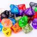 25-Piece Polyhedral Dice Set w/ Black Pouch - DND RPG MTG Table Games - Random Multi Colored Assortment - Color Set 2 D10 - Buy Online on GoSupps.com
