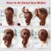 Aivwis 6 Pcs Small Hair Bun Maker Set for Kids | DIY Hair Styles Magic Twist Styling Accessories | Includes 20 Bobby Pins - Brown - Buy Online on GoSupps.com