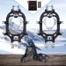 Wirezoll Ice Cleats Crampons for Hiking Boots - 24 Teeth Black Spikes for Men and Women - Buy Online on GoSupps.com