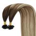 Youngsee Real Hair Bonding Extensions - Balayage U-Tip 1g 35cm Keratin Extensions for All Hair Types - #4/6/25 #4/6/22 - Ideal for Cancer Patients - Buy Online on GoSupps.com
