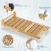 ETECHMART 2-Tier Bamboo Shower Bench  24 Inch Spa Stool with Storage Shelf for Inside Shower Legs Shaving  Entryway or Bathroom  A-Shaped Shower Bath Seat for Seniors Adults Disabled Women  Natural 24Ã20Ã12 Inch+Bamboo - Buy Online on GoSupps.com