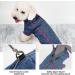 Cyeollo Reflective Zip-Up Dog Jacket Coat Fleece Sweater for Small Dogs in Blue - M Chest Size (16) - Buy Online on GoSupps.com