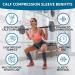 LCK UK Calf Support Compression Sleeves (Pair) | 20-30mmHg for Men & Women | Shin Splints Brace | Footless Leg Socks for Enhanced Performance and Recovery - Red M - Buy Online on GoSupps.com