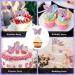 48 Pcs Glitter Butterfly Cupcake Toppers Purple Butterfly Cupcake Toppers 3D Double Layers Cupcake Topper Decorations Stand Food Picks Decorations for Butterfly Theme Birthday Party Wedding Supplies - Buy Online on GoSupps.com