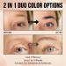Lomansa Lash Tint Black and Coffee Eyelash Dye Eyebrow Tint Achieve Voluminous Coloring with Complete Tools DIY Use at Home & Salon Supplies Black Coffee - Buy Online on GoSupps.com