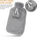 Large 2L Fluffy Hot Water Bottle - Durable Natural Rubber Bottle for Adults & Children | Perfect Gift - Buy Online on GoSupps.com