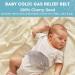 Baby Colic Gas Relief Wrap for Newborns | 100% Cherry Seed Heated Tummy Belt | Soothing Swaddling for Upset Stomach (Gray - Buy Online on GoSupps.com