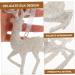 HOMSFOU 20 Pcs Christmas Elk Pendant Antler Window Hanging Xmas Gifts Glass Clear Ornaments Clear Glass Christmas Elk Hanging Ornament Hanging Bells Decoration Supplies Pvc The Tree As Shownx5pcs 15X8CMx5pcs - Buy Online on GoSupps.com
