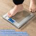 Vitafit 550lb Smart Digital Bathroom Scale with BMI Tracking via App | Extra-High Capacity, 8mm Tempered Glass, Step-On Design | Blue Backlit LCD Display | Silver - Buy Online on GoSupps.com