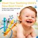 Lull Kids Teething Tubes - Baby Teething Toys for 0-12 Months - Teething Straws & Sticks (Blue/Orange) - Buy Online on GoSupps.com
