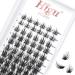 72 Pcs Lash Clusters DIY Eyelash Extension D Curl 8-16mm Wide Stem Cluster Lashes Individual Lashes Cluster Lashes Wisps Reusable Professional Makeup for Self-application(Sparkle D 8-16mm)