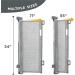 Lesure Retractable Baby Gate for Stairs - Extra Wide Dog Gate | 71W x 34H Pet Safety Gate for Doorways, Hallways - Indoor/Outdoor - Buy Online on GoSupps.com